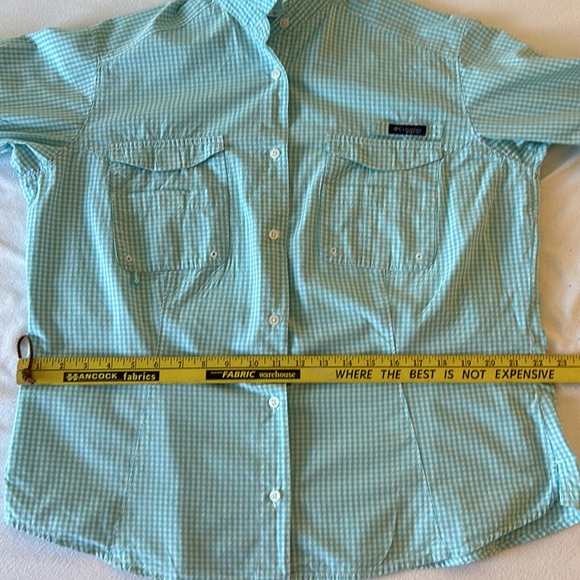 Columbia PFG Aqua Gingham Shirt - Picture 7 of 9